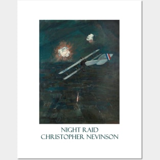 Night Raid by Christopher R. W. Nevinson Posters and Art